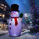 8ft Inflatable Snowman For Christmas And New Year Home Indoor Outdoor Decoration