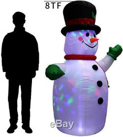 8FT Inflatable Snowman For Christmas And New Year Home Indoor Outdoor Decoration