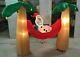 8ft Gemmy Airblown Inflatable Prototype Christmas Frozen Olaf In Hammock #37503
