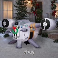 8ft Gemmy Star Wars Mandalorian Razor Crest Airblown Christmas Inflatable FS