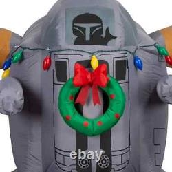 8ft Gemmy Star Wars Mandalorian Razor Crest Airblown Christmas Inflatable FS