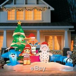 9.5 Ft RUDOLPH'S ISLAND OF MISFIT TOYS Airblown Lighted Yard Inflatable