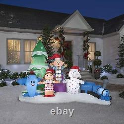 9.5' RUDOLPH'S ISLAND OF MISFIT TOYS Airblown Lighted Yard Inflatable