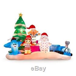 9.5' Rudolph Island Of Misfit Toys Airblown Lighted Yard Inflatable