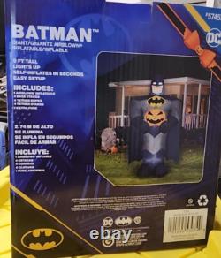 9 FT Giant Warner Brothers DC BATMAN With Pumpkin Airblown Halloween Inflatable