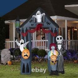 9 FT NIGHTMARE BEFORE CHRISTMAS ARCHWAY Airblown Inflatable JACK SKELLINGTON