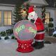 9 Ft Animated Santa's Naughty Or Nice Snowglobe Airblown Lighted Yard Inflatable