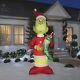 9 Ft Giant Grinch With Nice Stocking Airblown Lighted Yard Inflatable