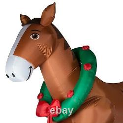 9 Ft Giant Clydesdale Horse Gemmy Airblown Christmas Inflatable New in Box