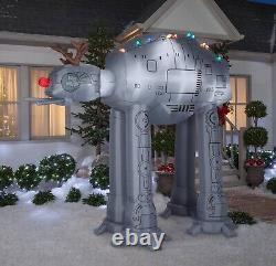 9 Ft STAR WARS AT-AT WALKER with Antlers Airblown Lighted Yard Inflatable