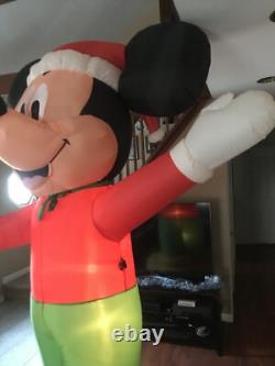 9' Gemmy Airblown Inflatable Mickey Mouse with Santa Hat & Candy Cane Lighted Yard 9' Gemmy Airblown Inflatable Mickey Mouse with Santa Hat & Candy Cane Lighted Yard