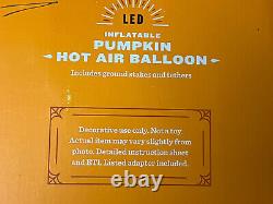 9' Tall Hyde And EEK! LED Lighted Halloween Pumpkin Hot Air Balloon Inflatable