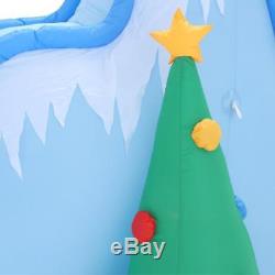 9 ft Lighted Inflatable Airblown Polar Bears on Slide Scene Christmas Outdoor