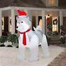 9ft Giant Holiday Husky Dog Christmas Airblown Inflatable Gemmy Free Fed/ex Ship