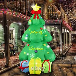 9FT Lighted Giant Inflatable Christmas Tree with Gift Box and LED Light, Big Blo