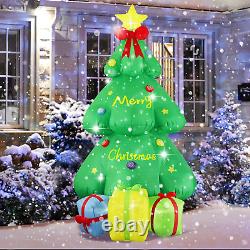 9FT Lighted Giant Inflatable Christmas Tree with Gift Box and LED Light, Big Blo