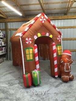 9ft Gemmy Airblown Inflatable Prototype Christmas Gingerbread Tunnel #39846