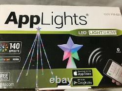 APPLIGHTS 5.8Ft LED Tech-Tree 140 Effects Phone Apps Control Brilliant Lightshow