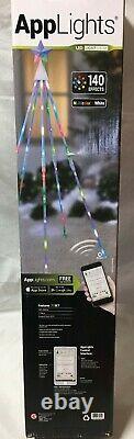 APPLIGHTS 5.8Ft LED Tech-Tree 140 Effects Phone Apps Control Brilliant Lightshow