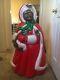African American Mrs Santa Claus Christmas Yard Illuminated Blow Mold