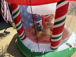 AirBlown Inflatable ANIMATED CAROUSEL 8ft lights up & inside scene rotates READ