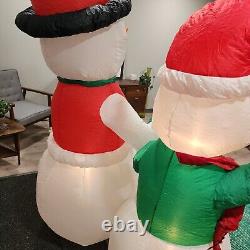 Airblown Inflatable 7 Ft Gemmy 2009 Christmas Snowman Snowfamily