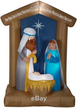 Airblown Inflatable Nativity With Archway Scene Outdoor Christmas Holiday Decor