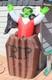 Airblown Inflatable Vampire/ Dracula Rising From Tombstone 2005