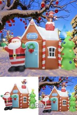 Airblown Inflatable for Santa Claus Christmas Tree & House Yard Lawn Decor 6 Ft
