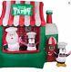 Animated Air Blown Inflatable North Pole Taffy Stand Christmas 7 1/2