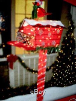 Animated Lighted Life Size Cardinal Christmas Mail Box