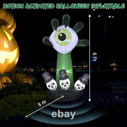 Aplus LED Scary Sound Inflatable Monster Hand Eyeball Halloween Decor Yard Party Aplus LED Scary Sound Inflatable Monster Hand Eyeball Halloween Decor Yard Party
