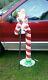 Awesome Santas Best Blow Mold Candy Cane W Santa Lighted Outdoor Christmas! 52