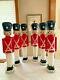 Blow Mold Vtg Toy Soldiers Black Hat Lighted Outdoor Xmas Decorations Lot Of 6