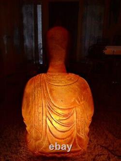 BUDDHA life sized FIBERGLASS PLASTIC blown mold BEAUTIFUL Buddhism SYMBOL glow