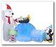Bear/penguins Animated Projec Airblown Inflatable Christmas Gemmy New