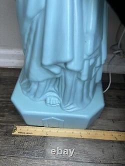Beautiful Rare Statue of Liberty Blow Mold RARE 37 Tall Works Lights Up Vintage