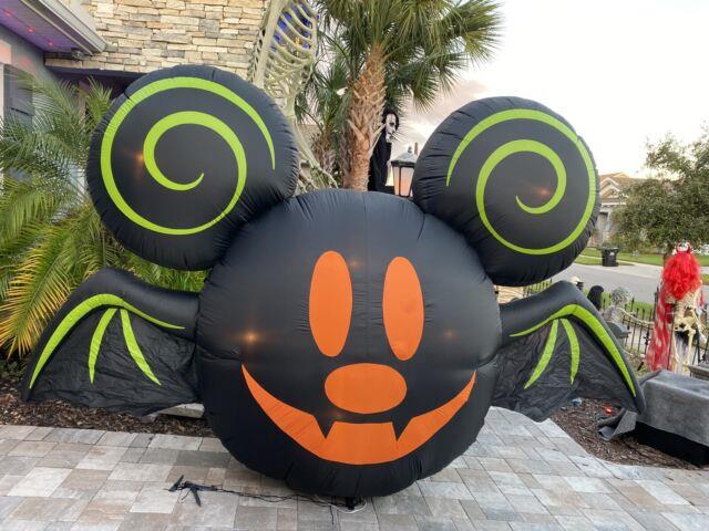 Big 11.5 Ft Disney's Mickey Mouse Bat Airblown Yard Inflatable Halloween New