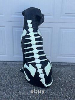 Black Lab Halloween Dog Blow Mold 2024 Home Depot Labrador 2.5 Ft Glow in Dark