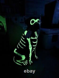 Black Lab Halloween Dog Blow Mold 2024 Home Depot Labrador 2.5 Ft Glow in Dark