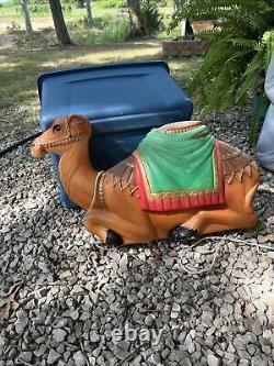 Blow Mold Camel, Vintage Empire Nativity Scene Yard Decor