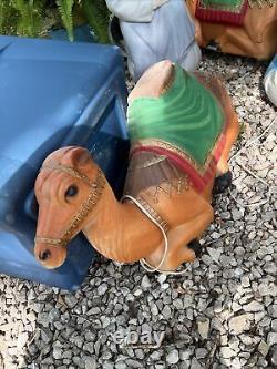 Blow Mold Camel, Vintage Empire Nativity Scene Yard Decor