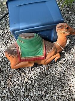 Blow Mold Camel, Vintage Empire Nativity Scene Yard Decor