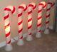 Blow Mold Candy Canes Vintage Christmas 40 Union Products 1991 4 With Lights