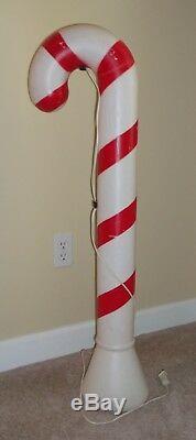 Blow Mold Candy Canes Vintage Christmas 40 Union Products 1991 4 with Lights