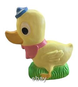 Blow Mold Duck Lighted Union Products Decor Vtg Spring Easter Don Featherstone