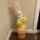 Blow Mold Easter Don Featherstone Bunny Duck Basket Stack Union Products