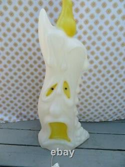 Blow Mold Halloween Lighted 2 Sided Ghost Candle 3 ft tall LOCAL PICK UP