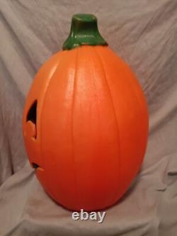 Blow Mold Halloween Pumpkin Don Featherstone 22 Tall