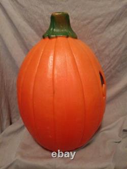 Blow Mold Halloween Pumpkin Don Featherstone 22 Tall